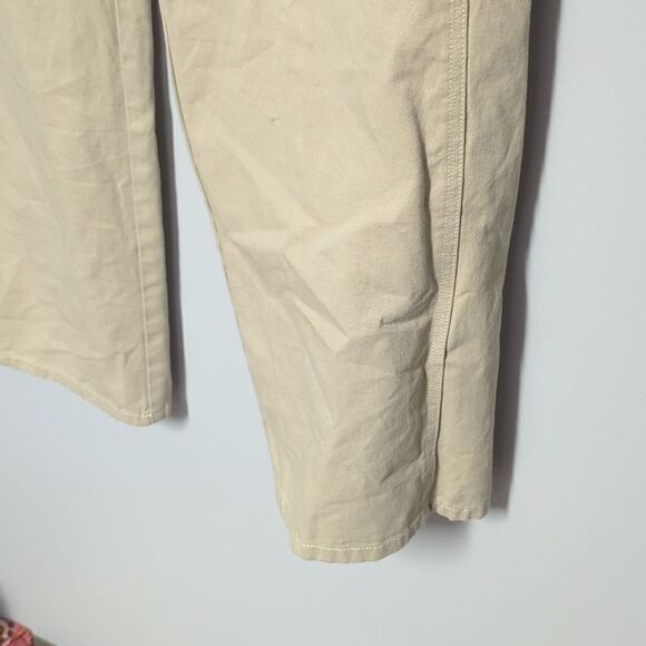 elodie Tan Khaki Carpenter Wide Leg Pants - Picture 3 of 8